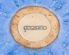 2 Handled Fulper Pottery Vase With Crystalline Blue Glaze