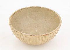 Arne Bang Cream Colored Round Stoneware Bowl