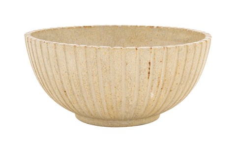 Arne Bang Cream Colored Round Stoneware Bowl