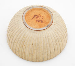Arne Bang Cream Colored Round Stoneware Bowl