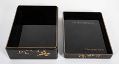 Black Lacquer Suzuribako Box From Zohiko Lacquerware Shop Kyoto, Japan