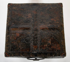 19th Century Chinese Travel Chest of Gilt Lacquer