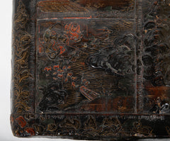 19th Century Chinese Travel Chest of Gilt Lacquer
