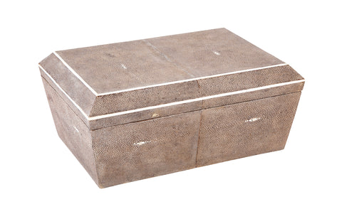 R & Y Augousti Shagreen Jewelry Box