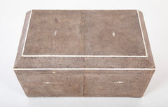 R & Y Augousti Shagreen Jewelry Box