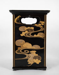 Black & Gilt Lacquer Japanese Tea Chest from the Jayne Wrightsman Collection