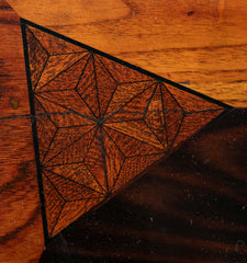 Japanese Sarcophagus Form Parquetry Inlaid Work Box