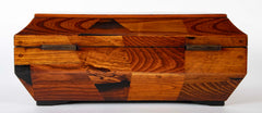 Japanese Sarcophagus Form Parquetry Inlaid Work Box