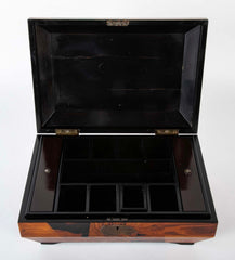 Japanese Sarcophagus Form Parquetry Inlaid Work Box