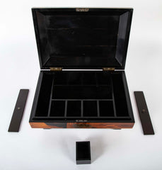Japanese Sarcophagus Form Parquetry Inlaid Work Box