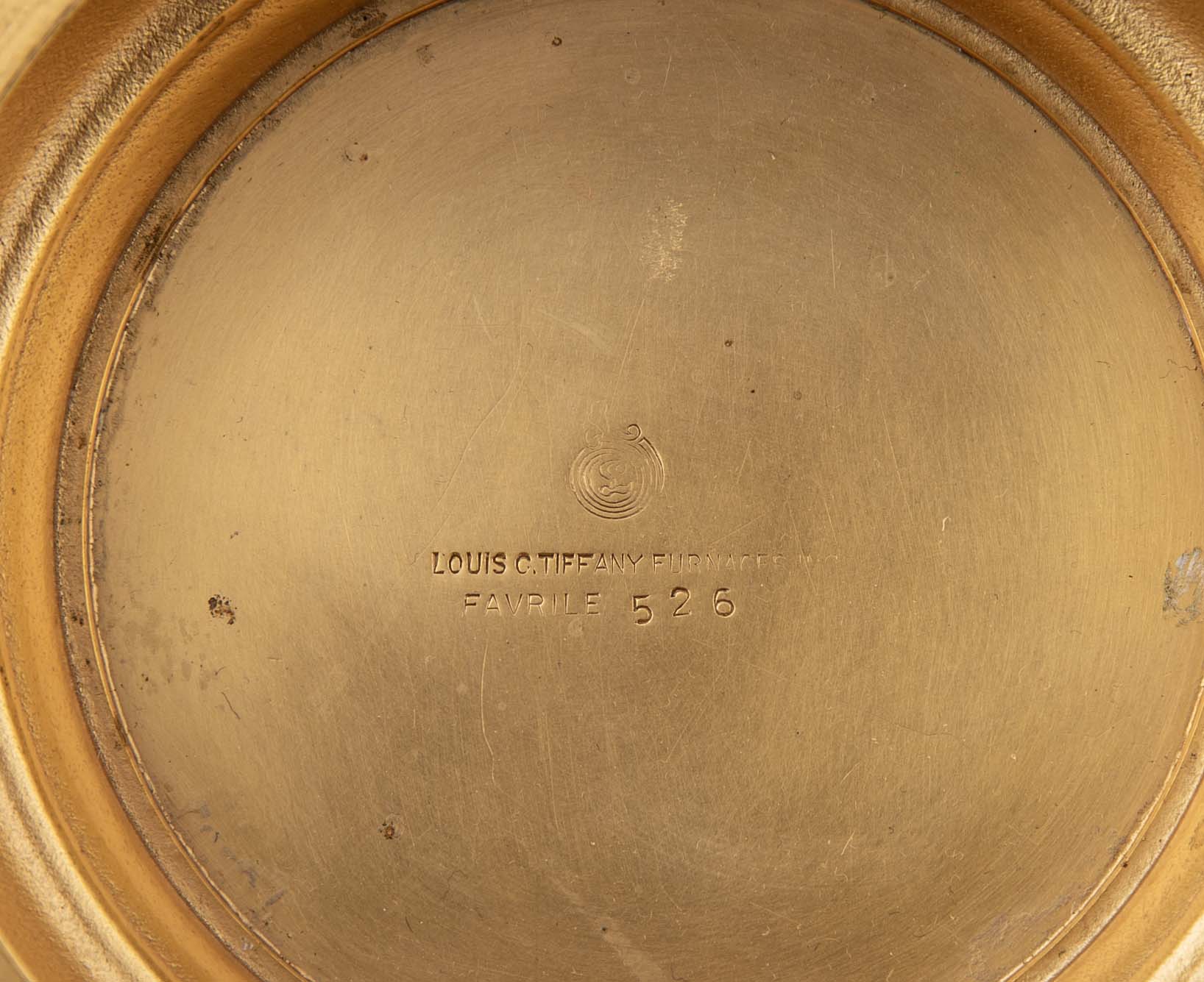 A Bronze & Enamel Compote by Louis C. Tiffany Furnaces Inc.