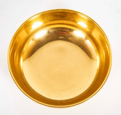 Gilt Bowl with Islamic Writing Marked F. Barbedienne