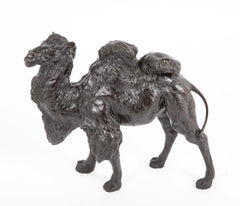 Japanese Meiji Period Bronze Bactrian Camel by Genryusai Seiya