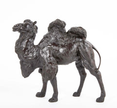 Japanese Meiji Period Bronze Bactrian Camel by Genryusai Seiya