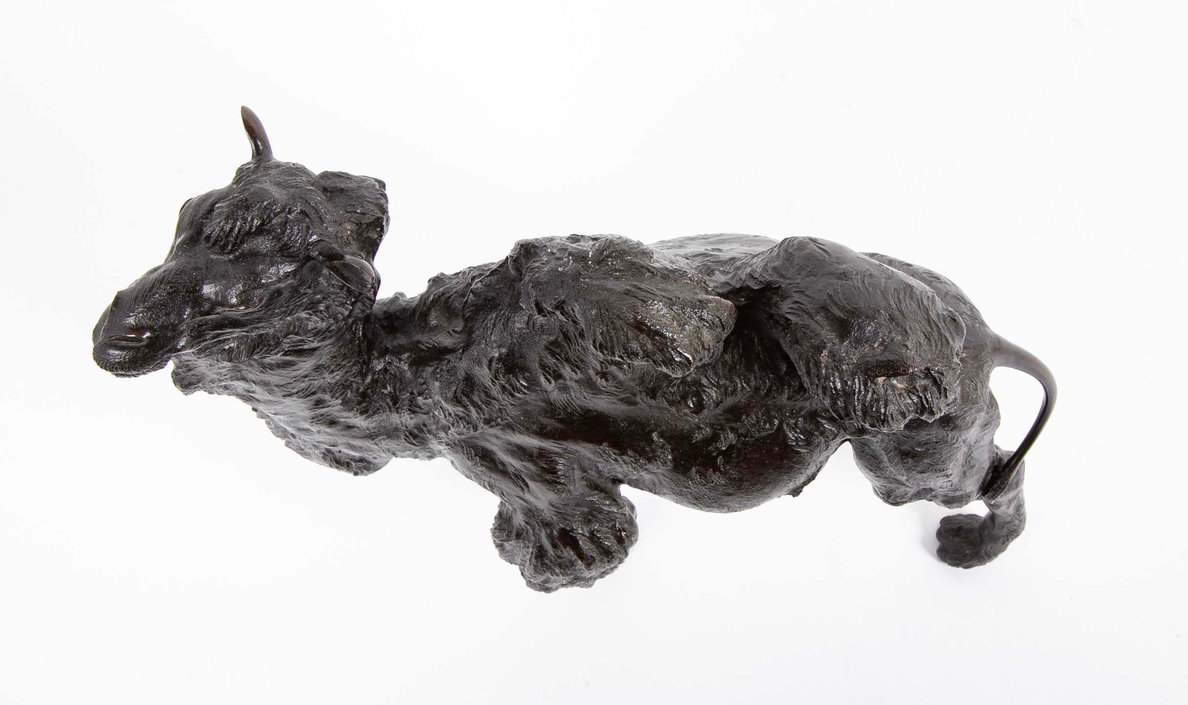 Japanese Meiji Period Bronze Bactrian Camel by Genryusai Seiya
