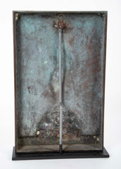 SOLD 4/15/25.  Patinated Bronze Relief of a Cockerel by C.H. Paillet