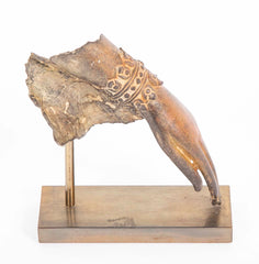 Cast Iron Buddha Hand With Bracelet Motif