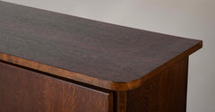 An Oak and Aluminum Cabinet by Rene Gabriel
