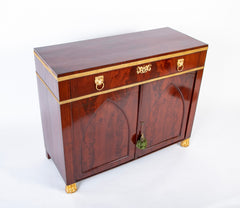 Empire Style Baltic Neoclassical Mahogany Cabinet