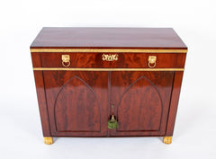 Empire Style Baltic Neoclassical Mahogany Cabinet