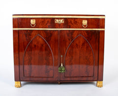 Empire Style Baltic Neoclassical Mahogany Cabinet