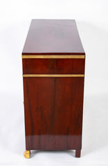 Empire Style Baltic Neoclassical Mahogany Cabinet