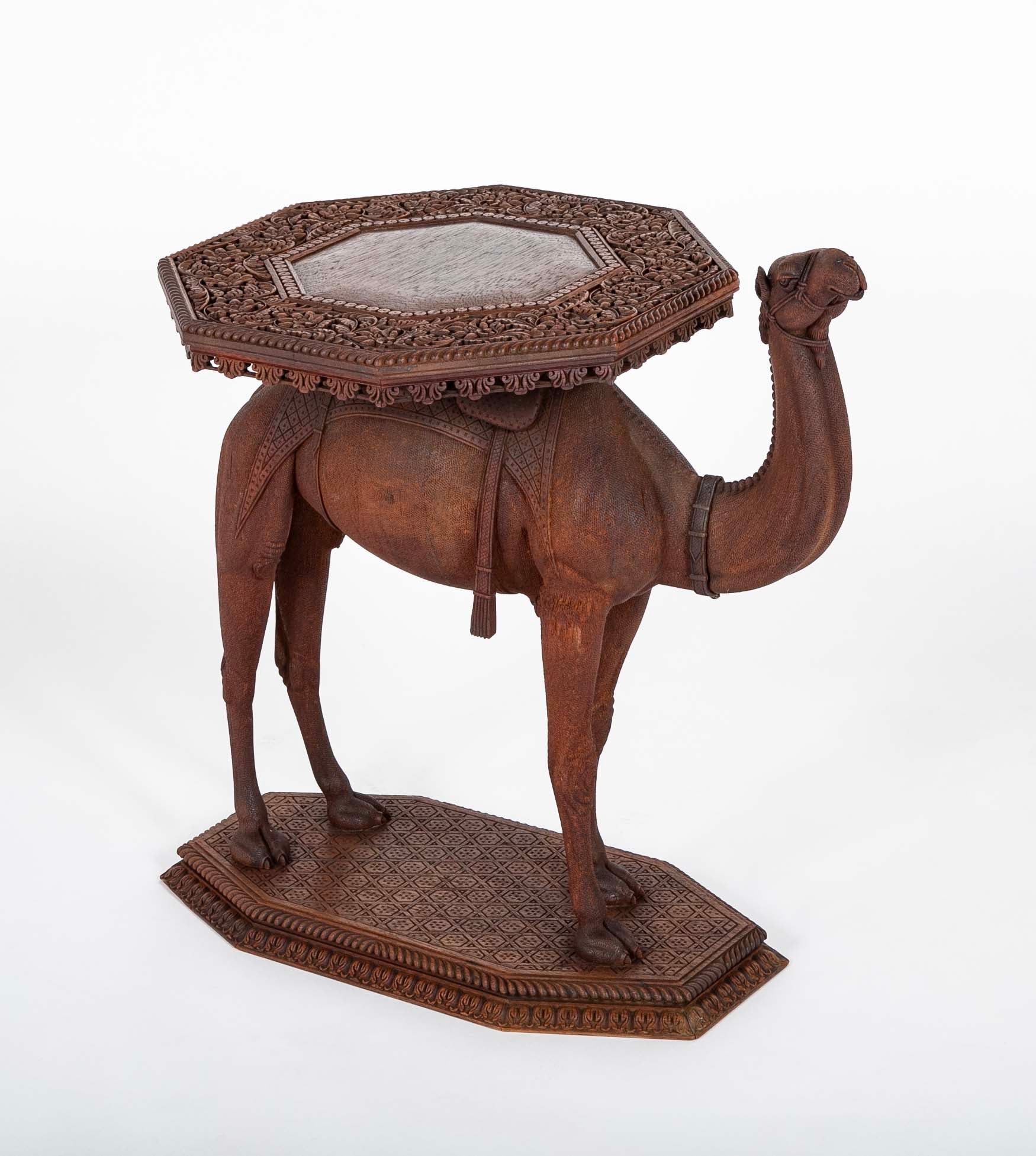 Camel Table Made From Caramel Oak And Indigenous Hardwood