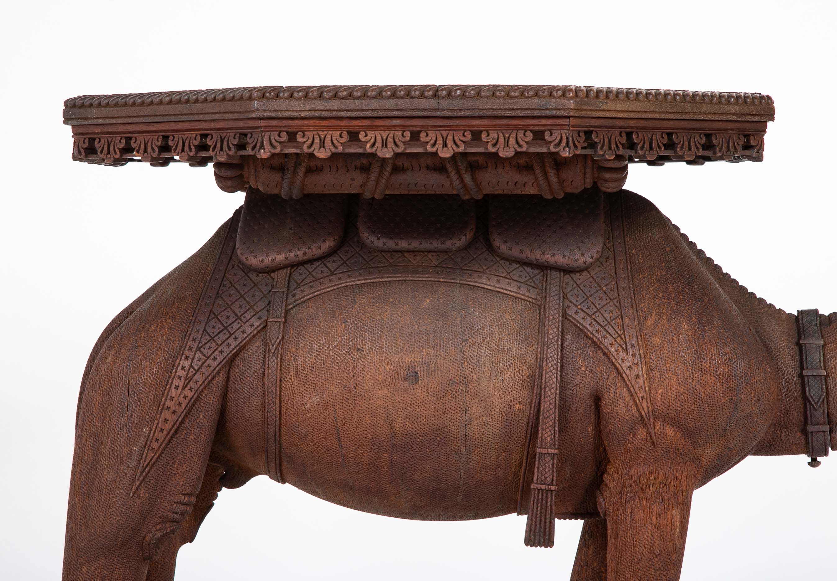 Camel Table Made From Caramel Oak And Indigenous Hardwood