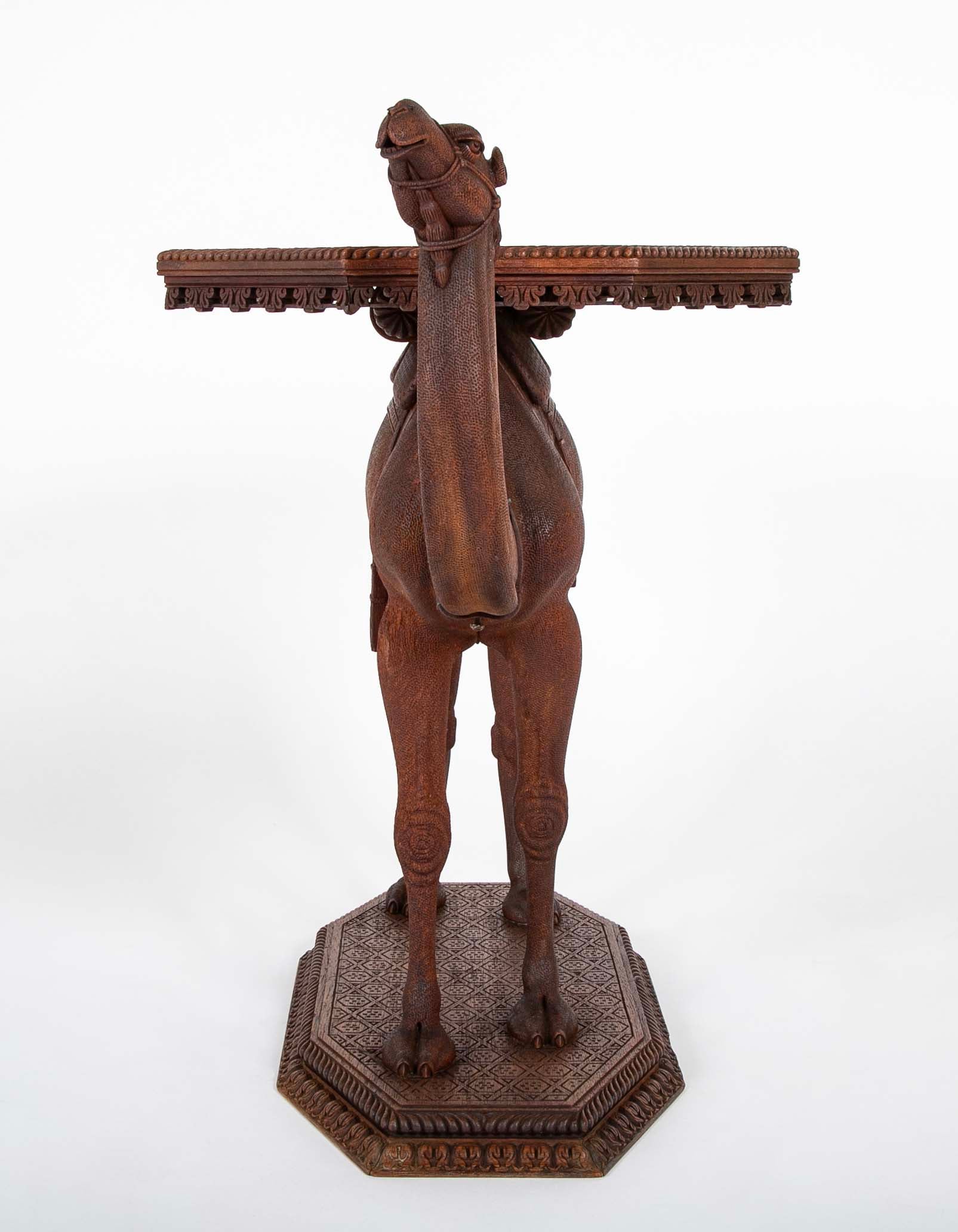 Camel Table Made From Caramel Oak And Indigenous Hardwood