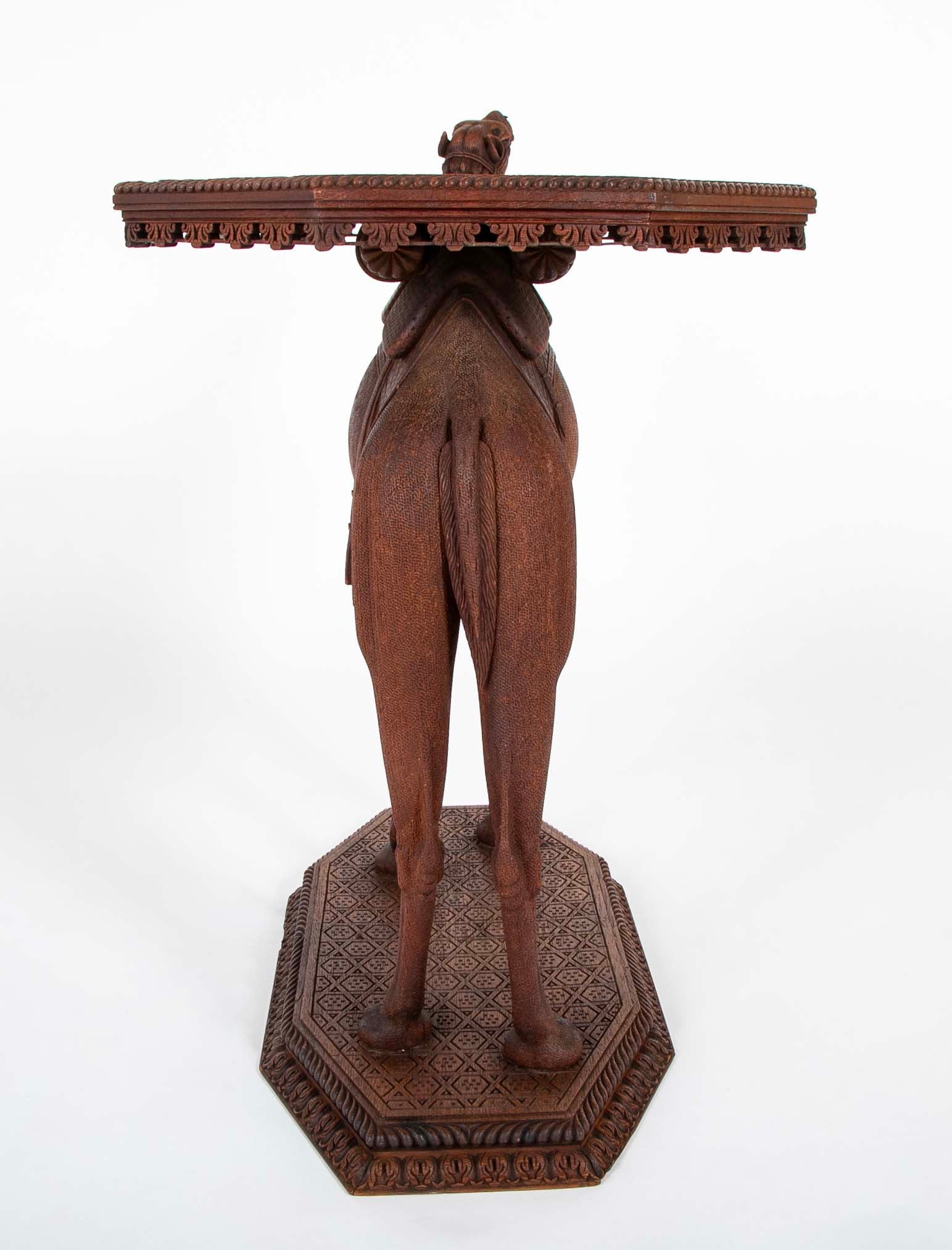 Camel Table Made From Caramel Oak And Indigenous Hardwood