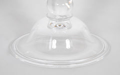 Pair of Steuben "Teardrop" Glass Candlesticks