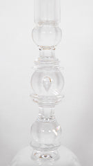 Pair Of Steuben "Teardrop" Glass Candlesticks