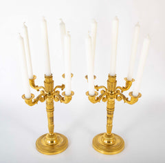 Early 19th Century French D'ore Four Arm Candelabra