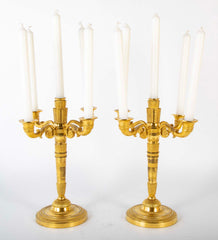 Early 19th Century French D'ore Four Arm Candelabra