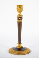 A Pair of French 19th Century Empire Candlesticks