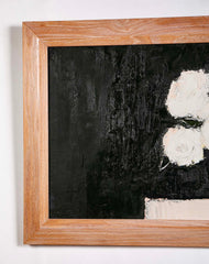 "Bouquet de Roses Blanches" Oil on Canvas by Bernard Cathelin