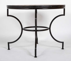 Round Steel Base Table with Mosaic Top