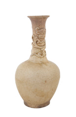 Cream Glazed Long Neck Vase