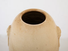 Cream Crackle Glazed Ovoid Vase