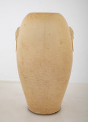 Cream Crackle Glazed Ovoid Vase