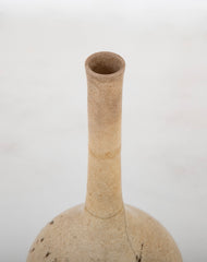 Cream Crackle glaze Vase with Long Neck