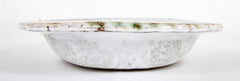 Shallow Ceramic Bowl with Chicken on White by Albert Thiry, Villauris, France