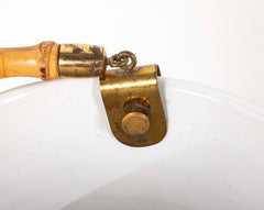 Bamboo Handled Ceramic Bucket