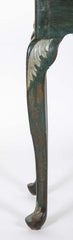 Tile Tripod, Green Painted Wood Rococo Table
