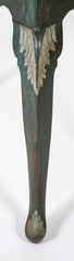 Tile Tripod, Green Painted Wood Rococo Table