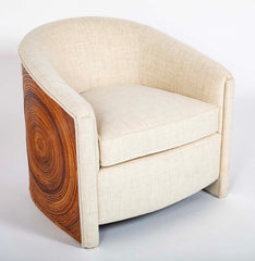 Mid-Century Pencil Rattan Club Chair in Style of Gabriella Crespi