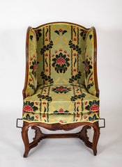 A Grand Scale French Louis XV Period Carved Walnut Armchair