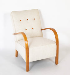 Pair of Open Arm Chairs Manufactured by Fritz Hansen, Denmark