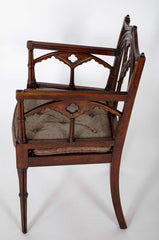 Set of Four Mid 19th Century English Gothic Revival Armchairs