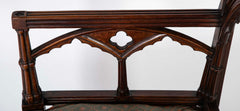 Set of Four Mid 19th Century English Gothic Revival Armchairs